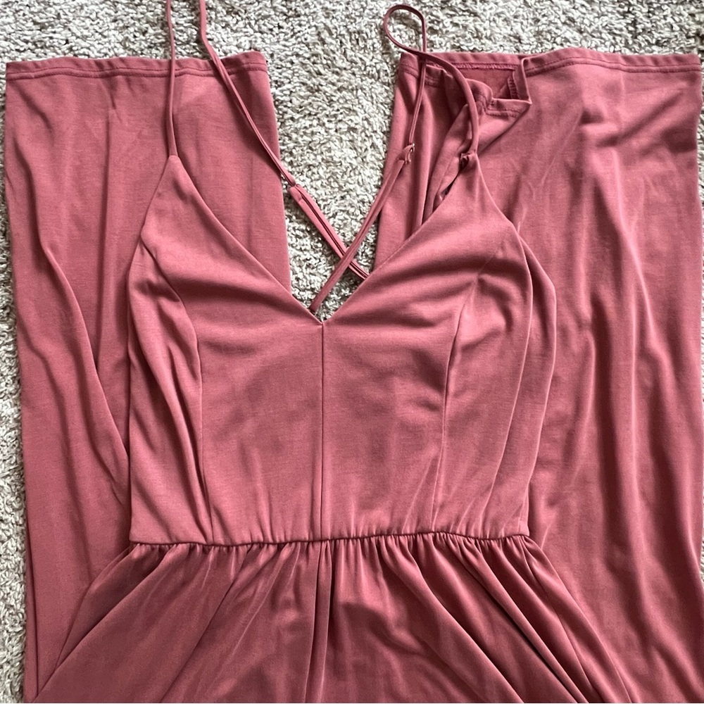 Kittenish Marcey Mauve Jumpsuit